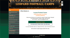 Desktop Screenshot of leopardfootballcamps.com